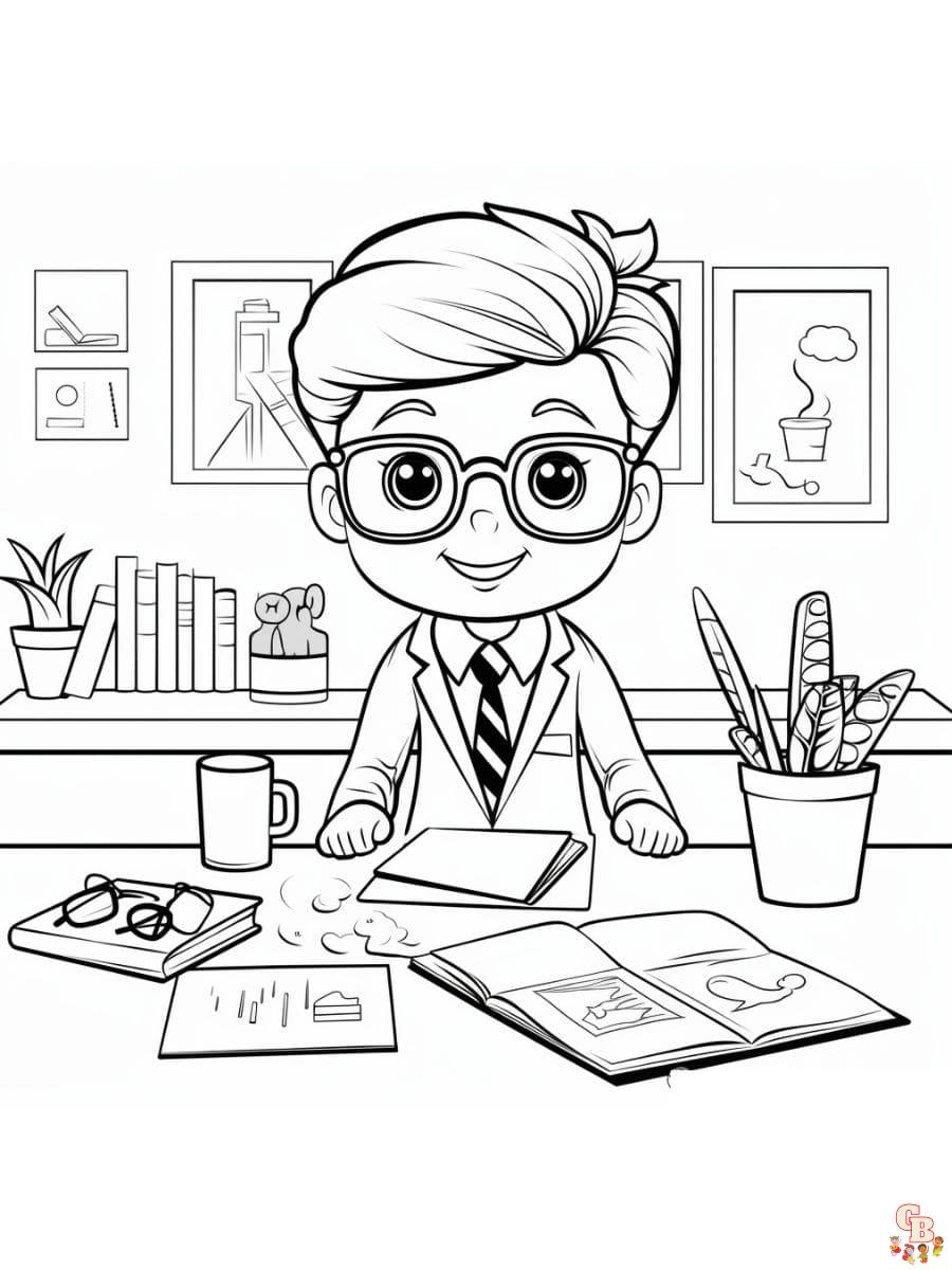 administrative professionals day coloring pages