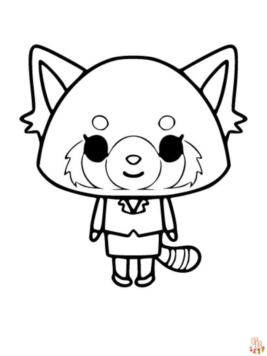 aggretsuko coloring pages to print