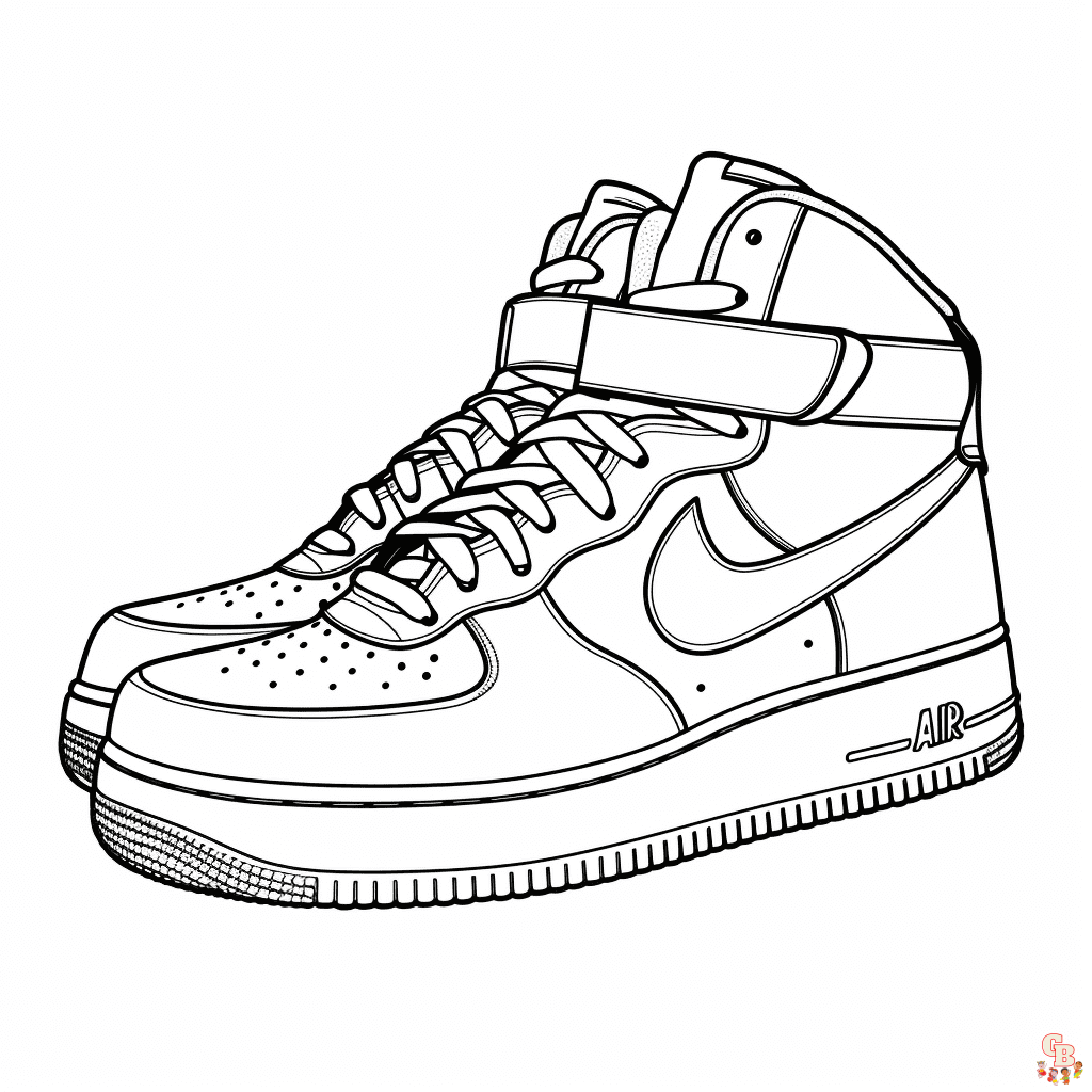 air force 1 coloring pages free