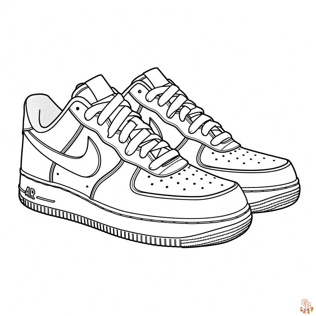 air force 1 coloring pages to print