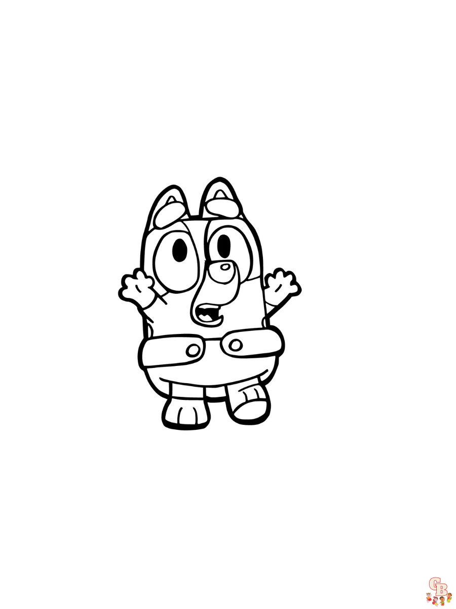 baby bluey coloring pages