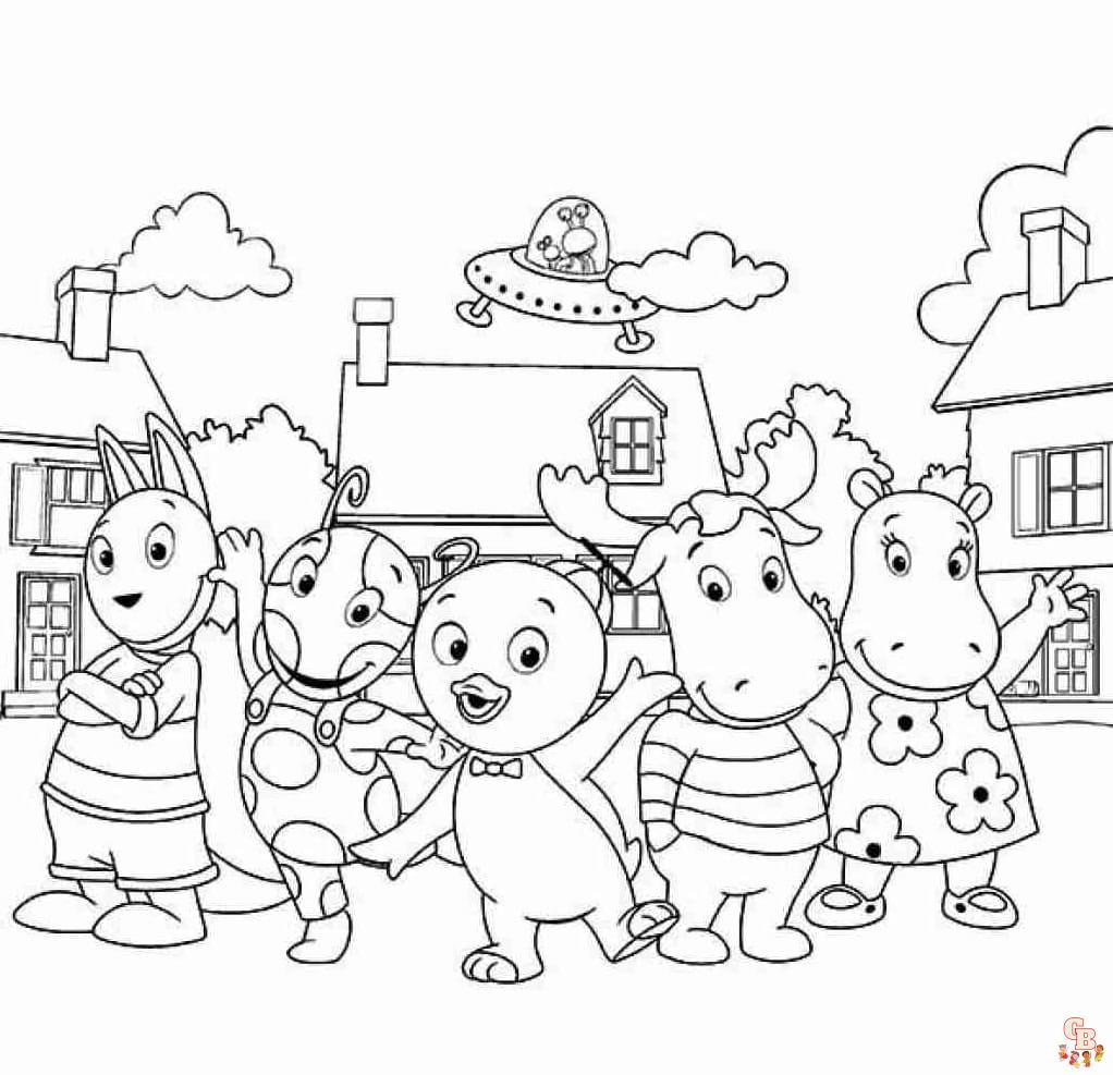 backyardigans coloring pages