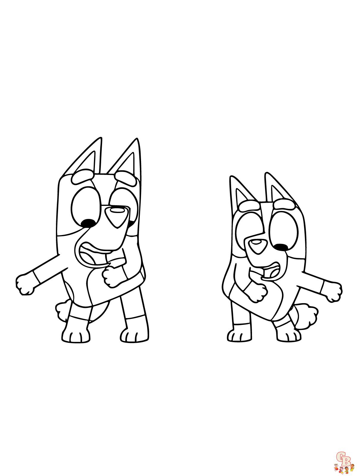 bingo and bluey coloring sheets