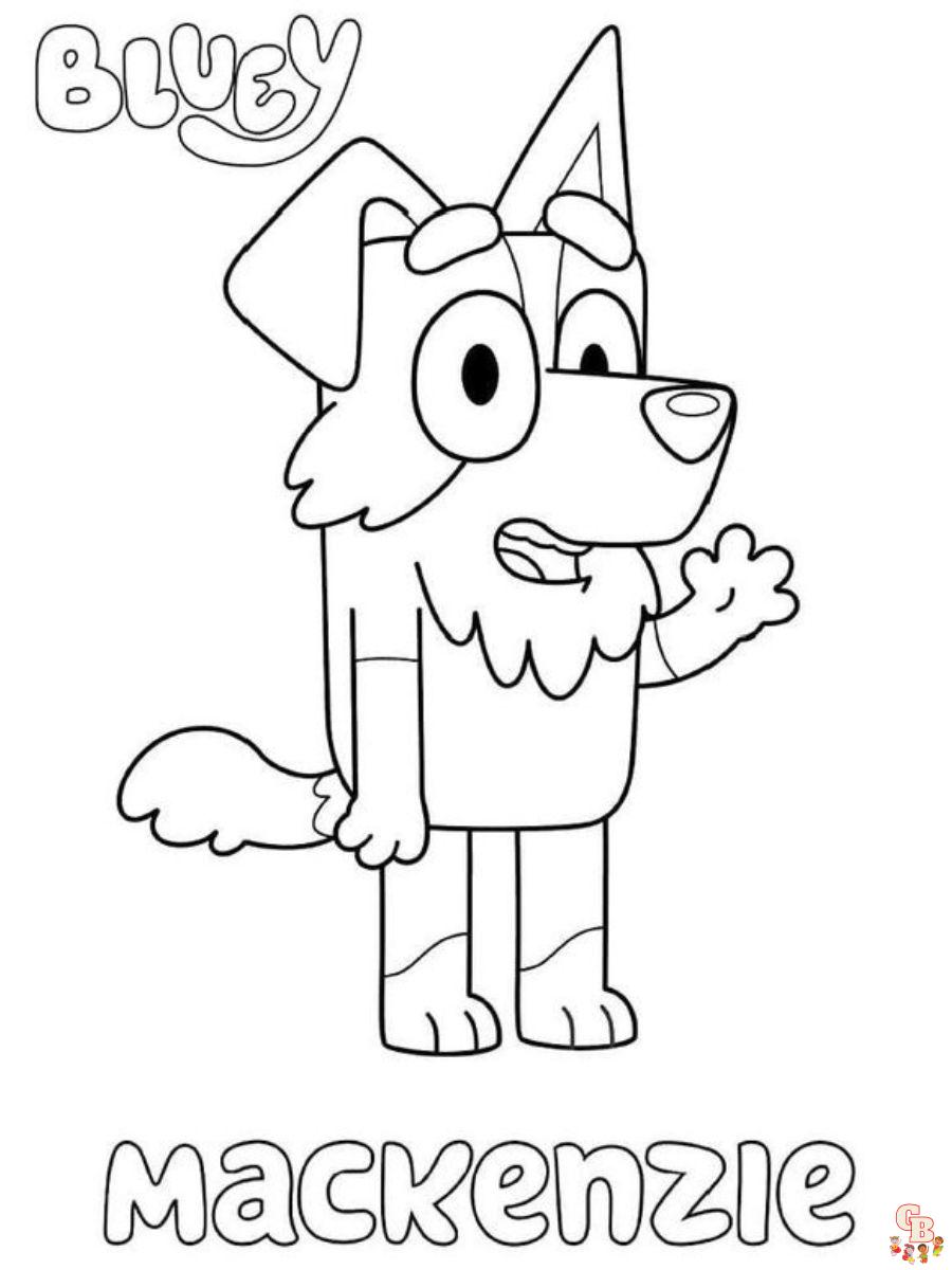 bluey friends coloring pages
