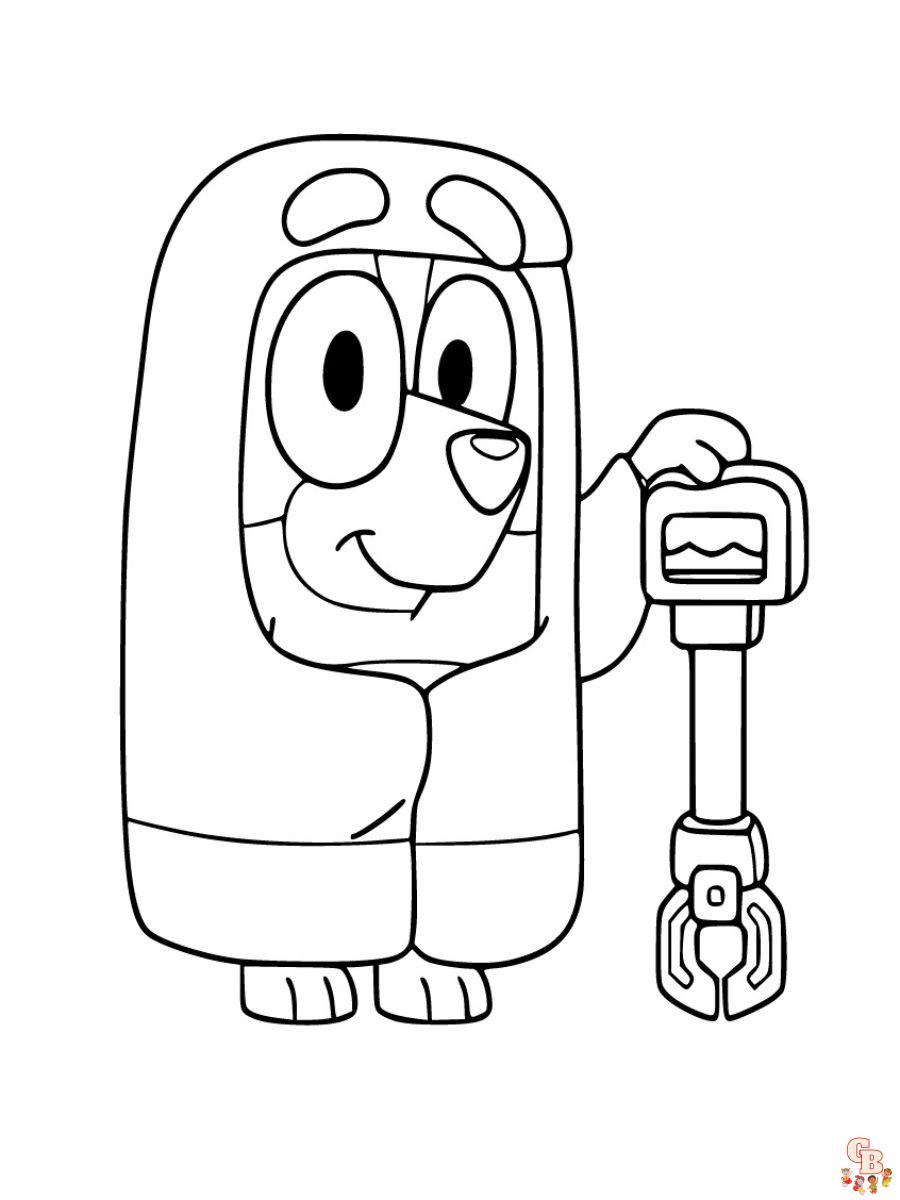 bluey grannies coloring pages