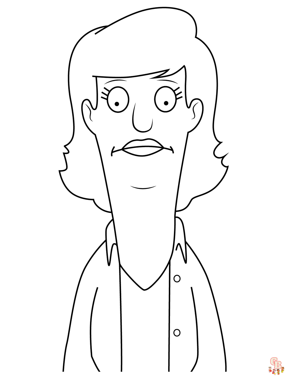 bob's burgers coloring pages to print