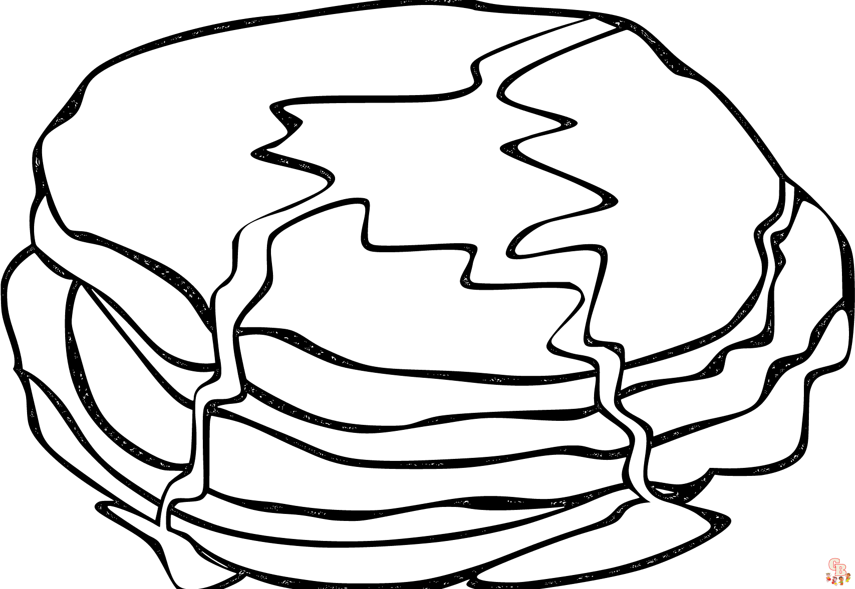 breakfast coloring page