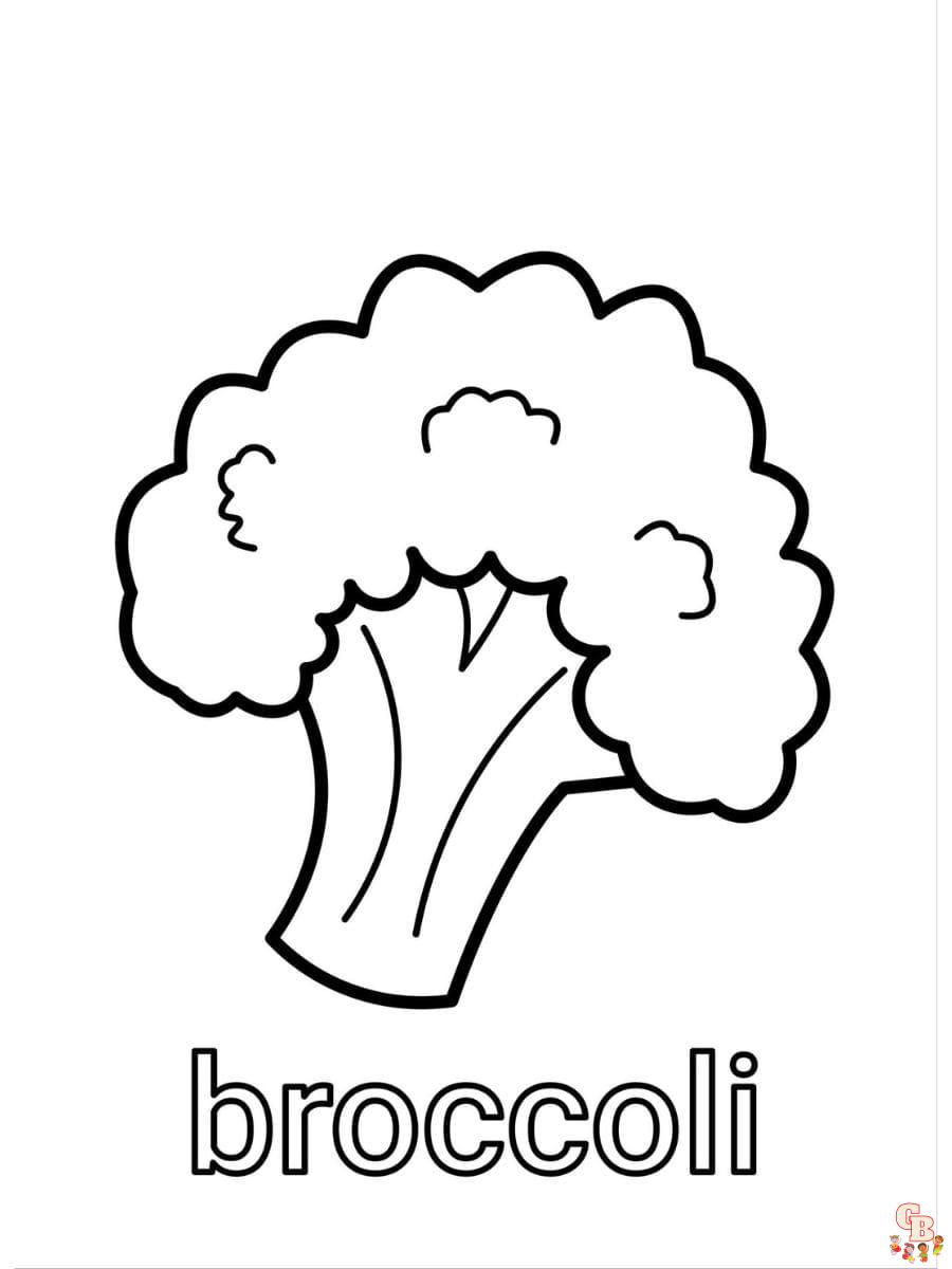 broccoli coloring pages