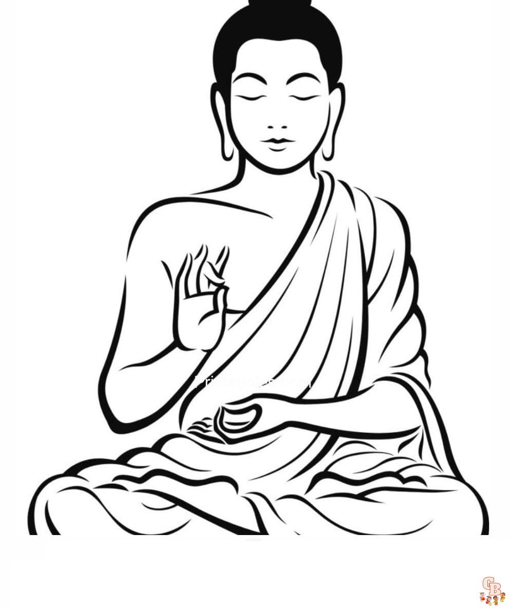 buddha coloring pages printable