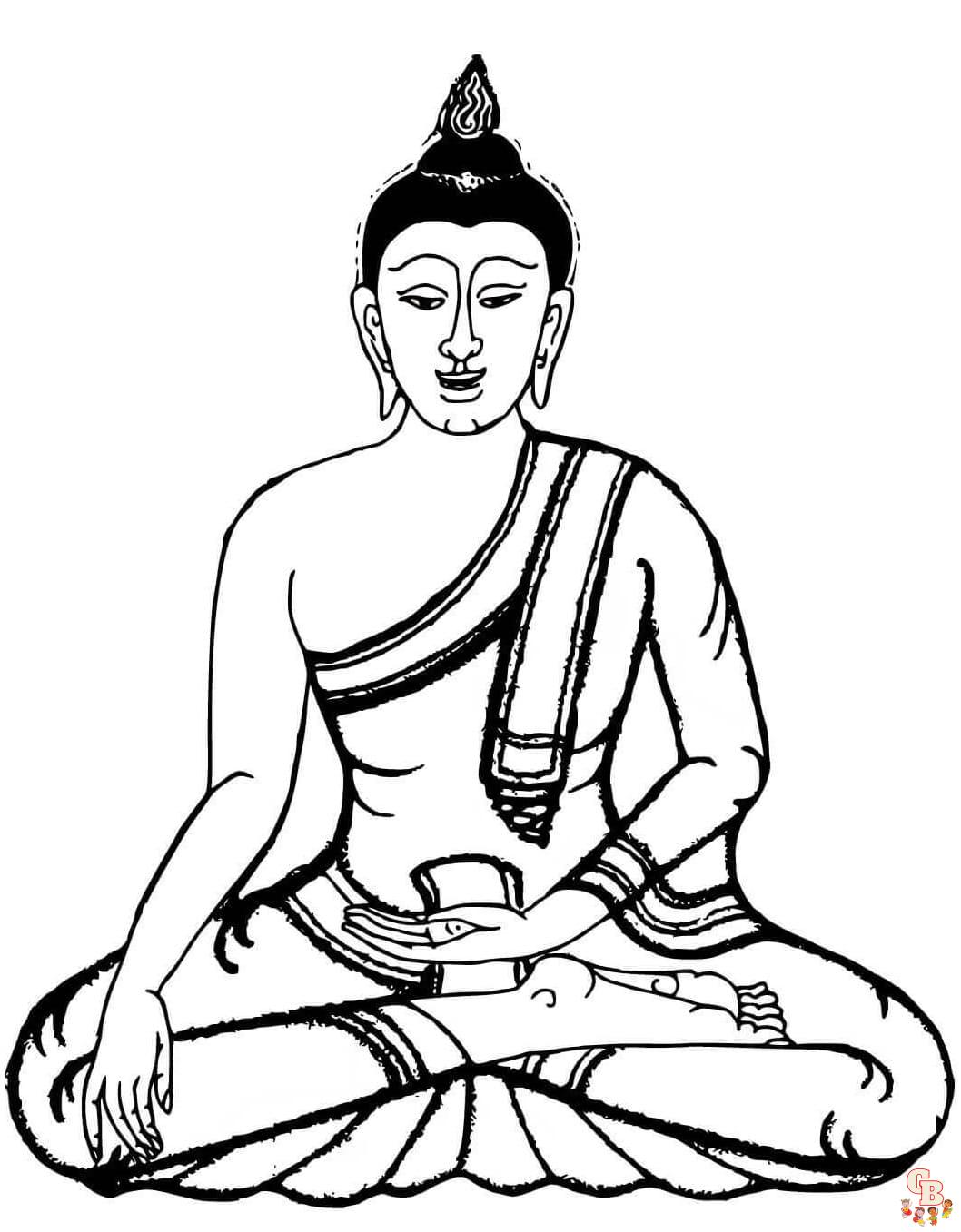 buddha coloring pages to print