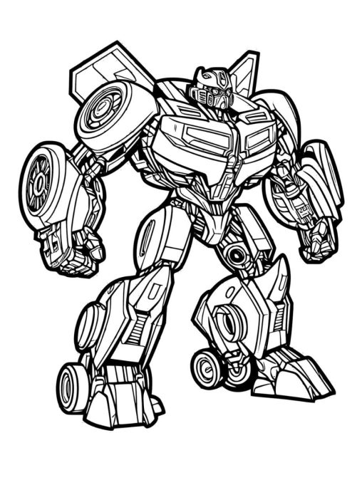 The Transformers Coloring Pages For Kids - Gbcoloring