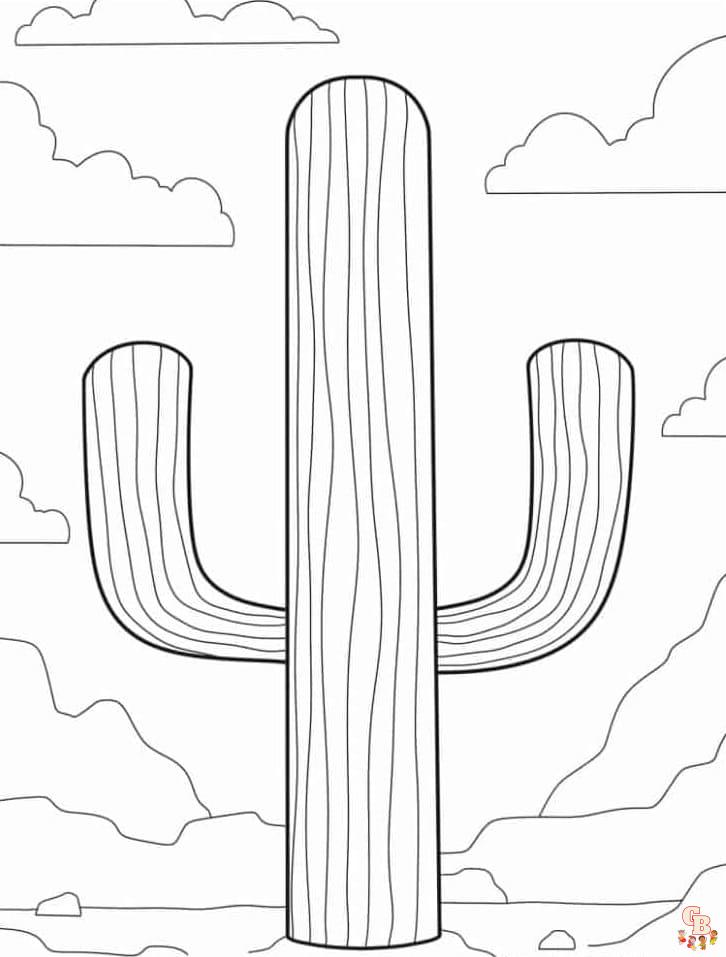 cacti coloring pages free