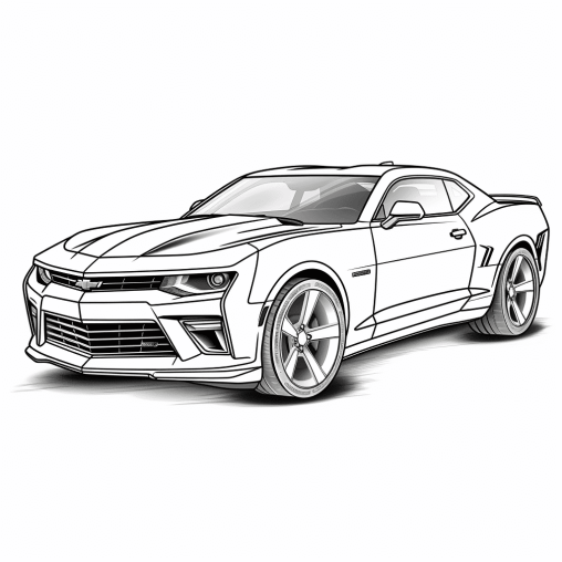 Printable Camaro Coloring Pages Free For Kids And Adults