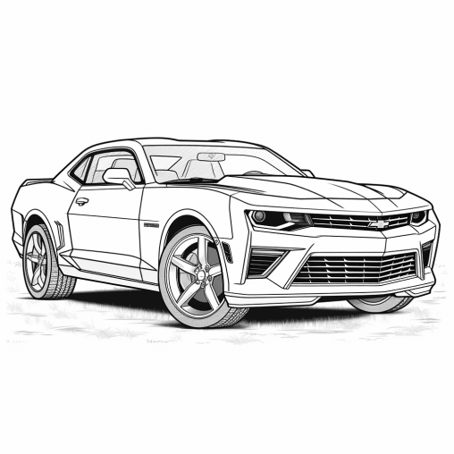 Printable Camaro Coloring Pages Free For Kids And Adults