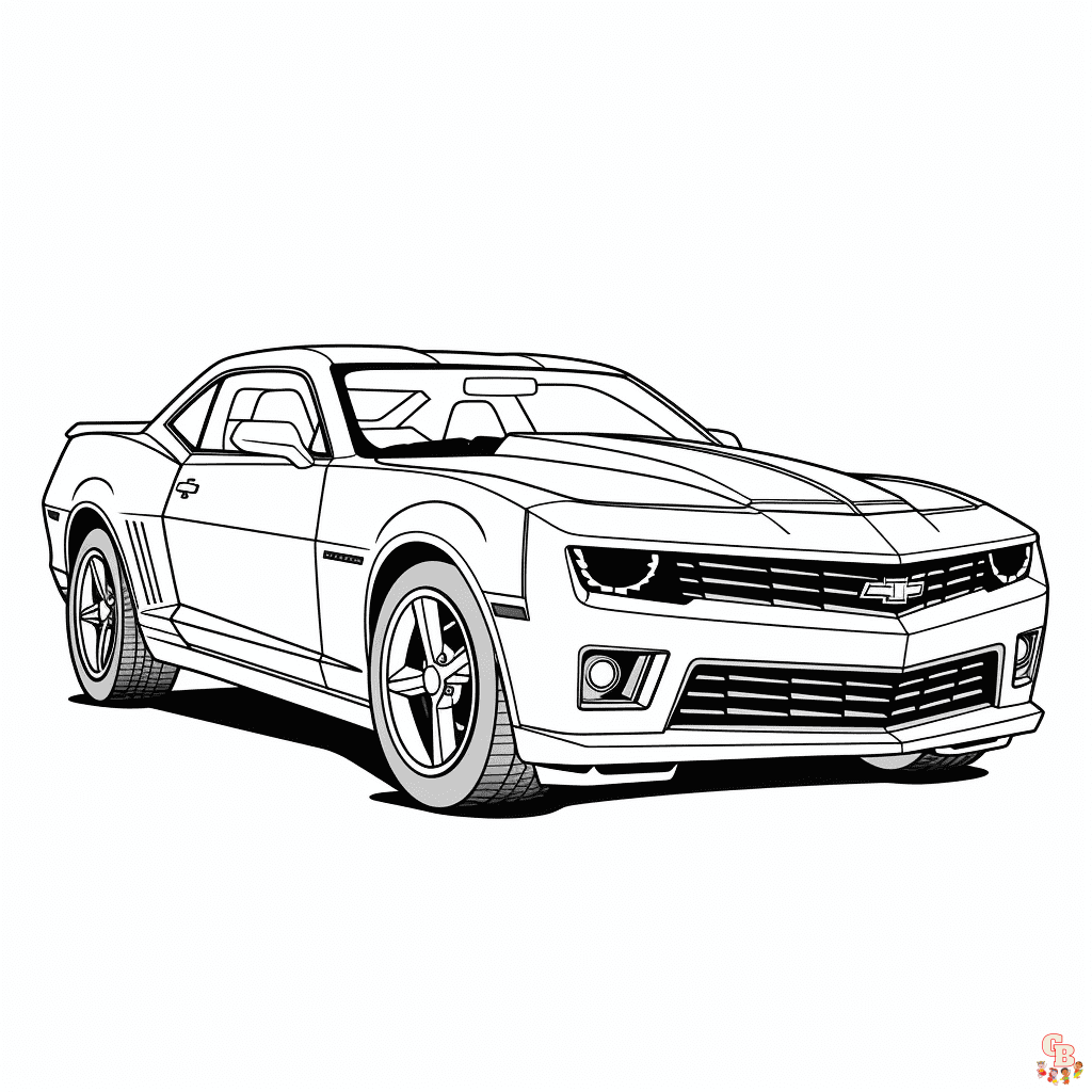 chevy camaro coloring pages