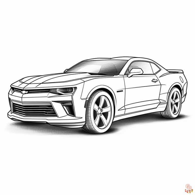 Printable Camaro Coloring Pages Free For Kids And Adults