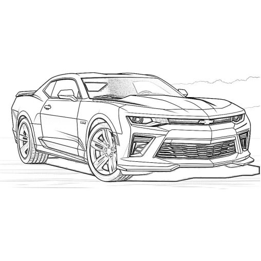 Printable Camaro Coloring Pages Free For Kids And Adults