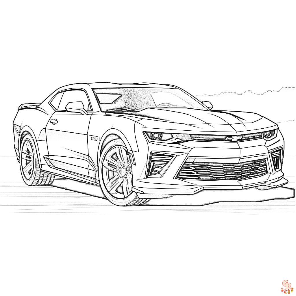 camaro coloring pages to print