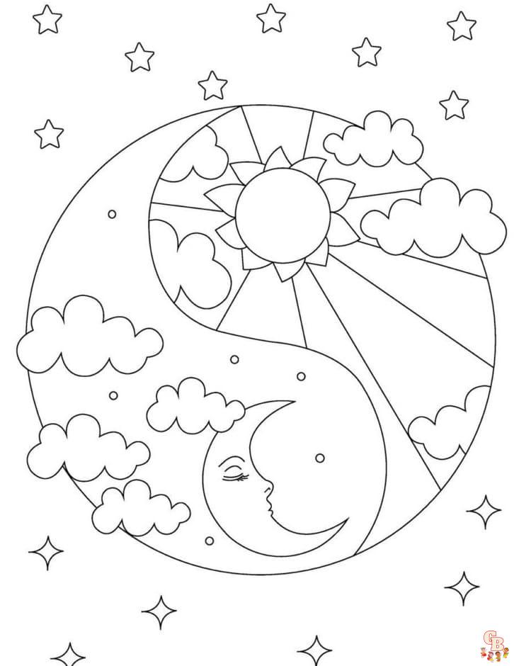 celestial coloring pages free