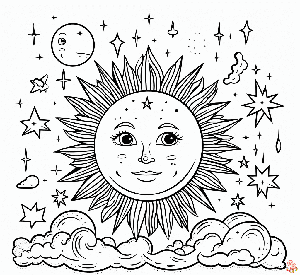 celestial coloring pages printable free