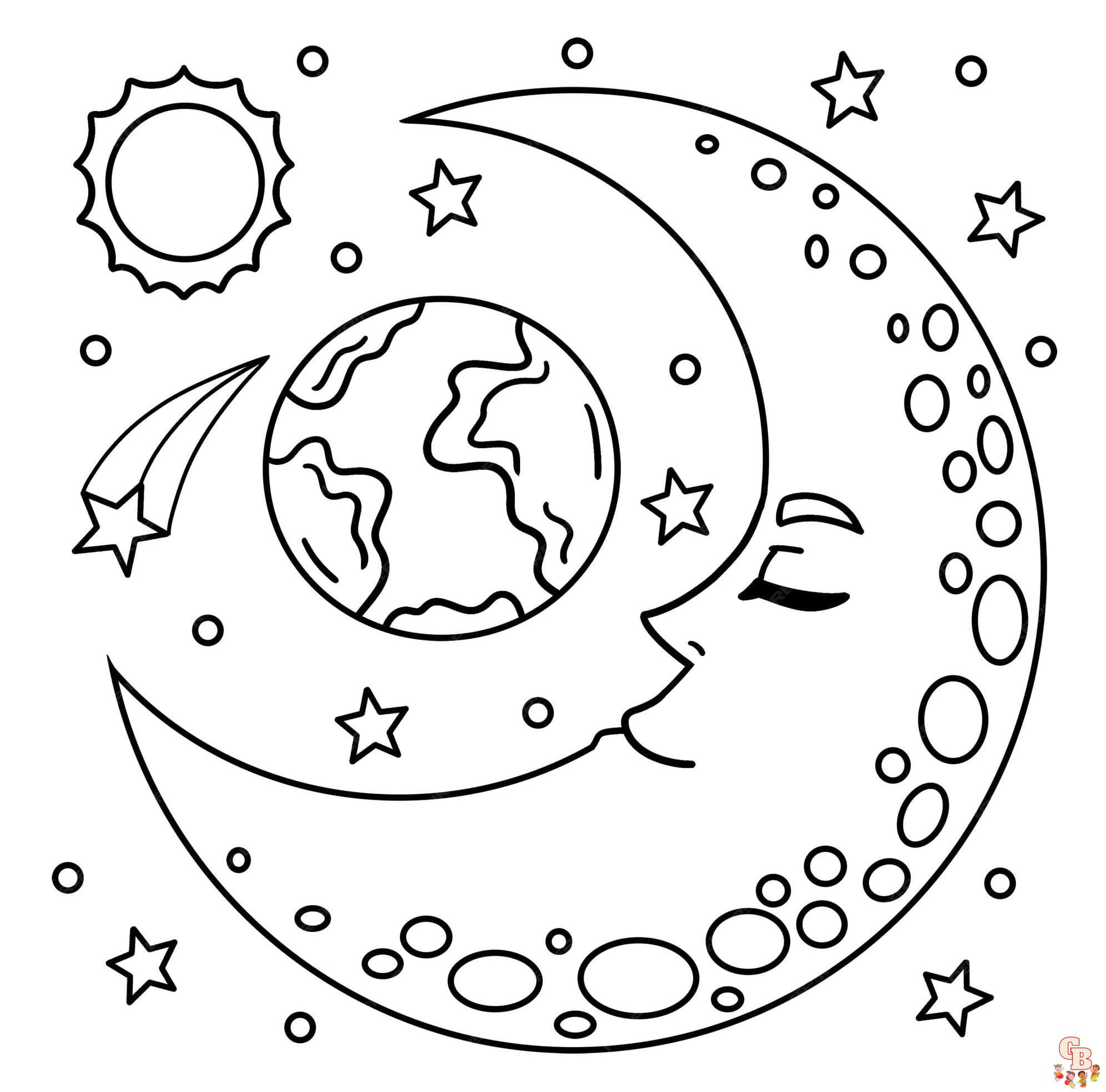 celestial coloring pages printable