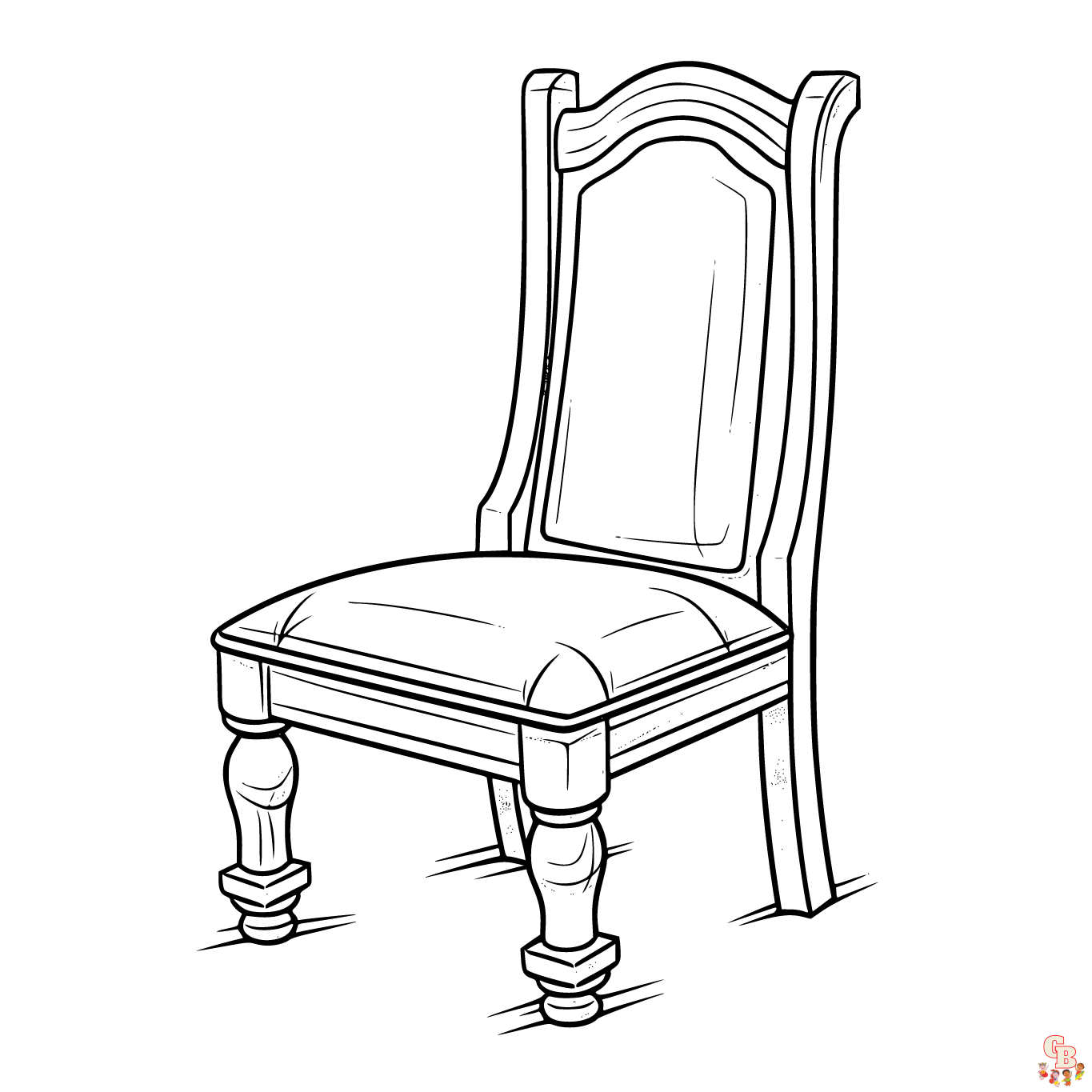 chair Coloring Sheets