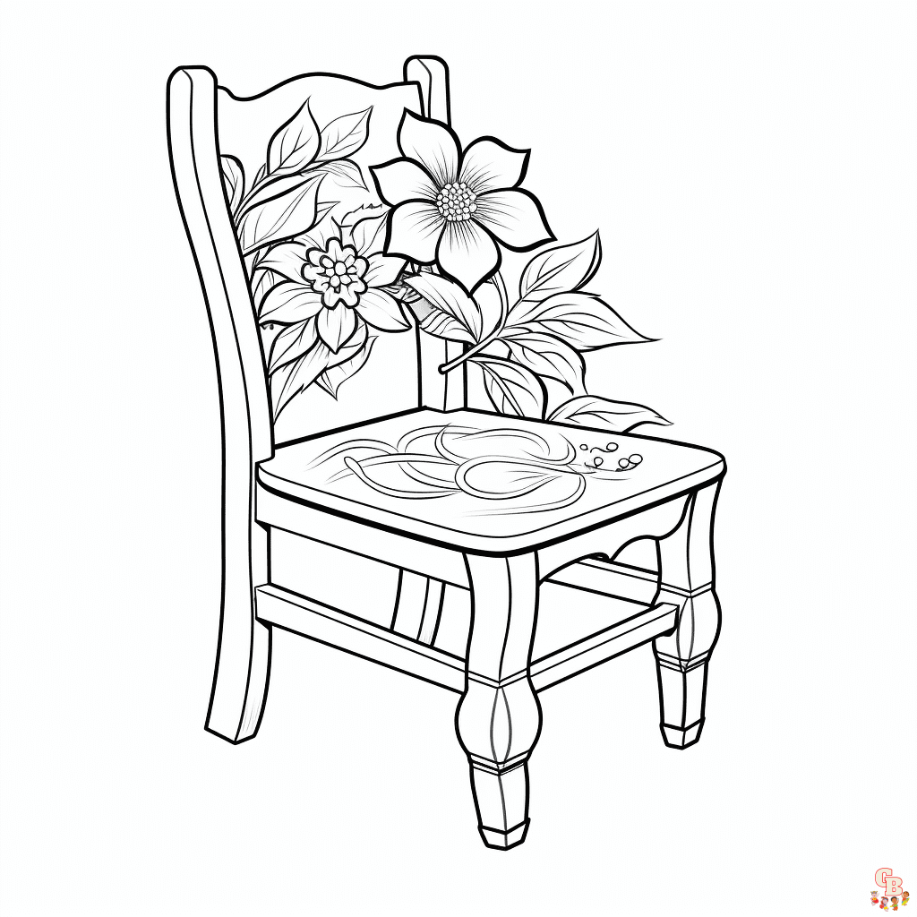 chair coloring pages free