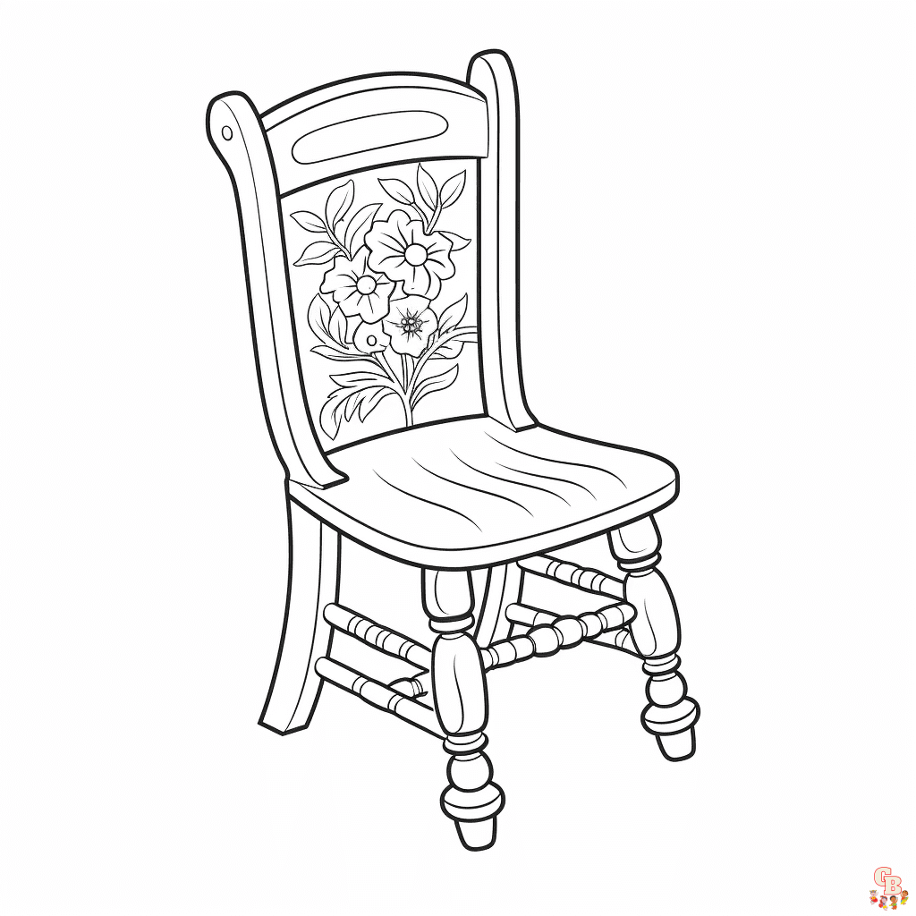 chair coloring pages printable
