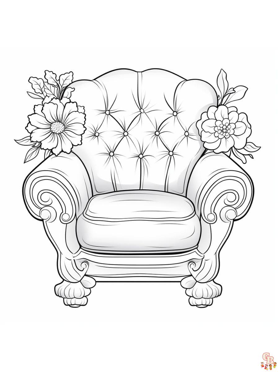 chair coloring pages