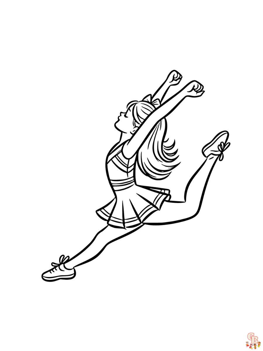 cheerleading coloring pages printable