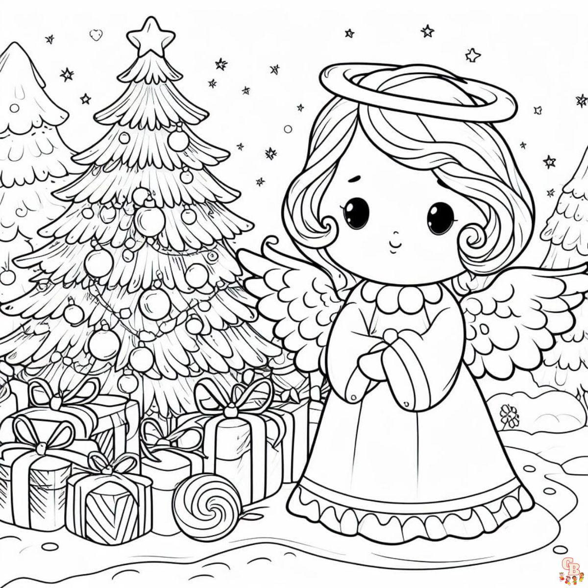 desenhos de natal para colorir  Desenho de natal, Páginas para colorir,  Anjos de natal