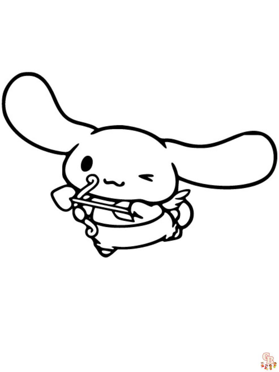 cinnamoroll coloring pages free