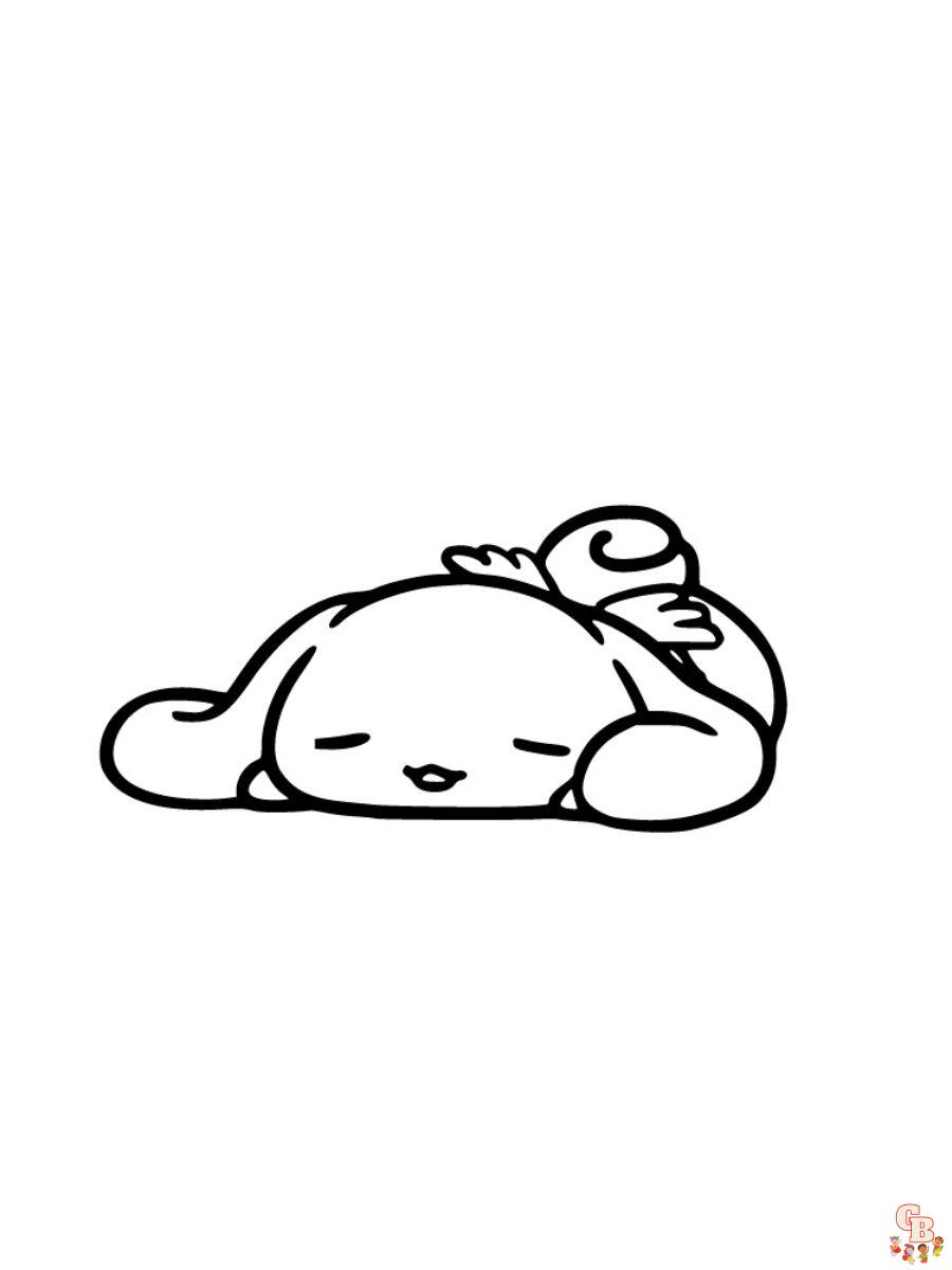 cinnamoroll sanrio coloring pages free