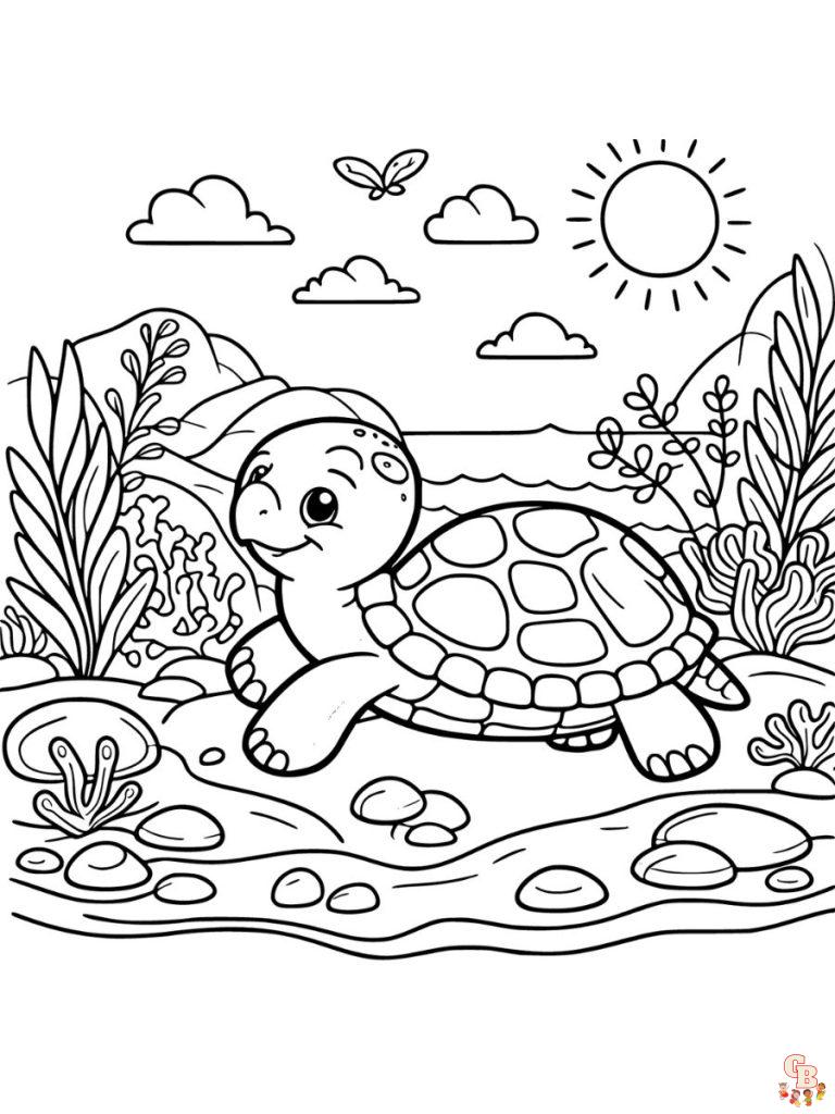 Turtle Coloring Pages - Free Printables for Kids