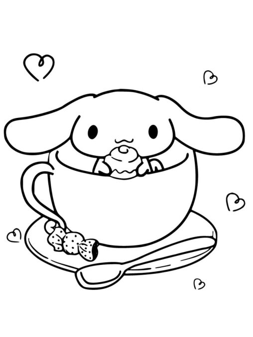 Cinnamoroll Coloring Pages Printable and Free