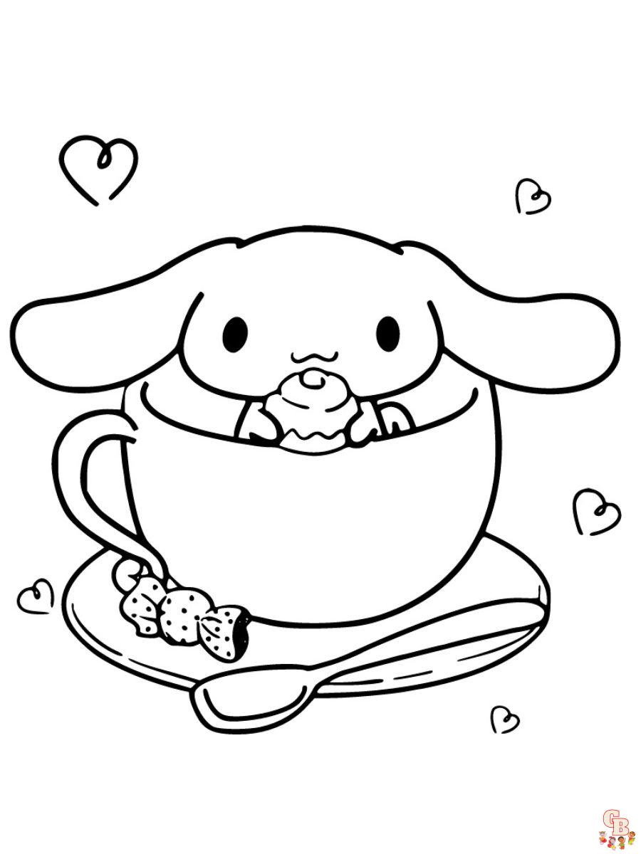 coloring pages cinnamoroll