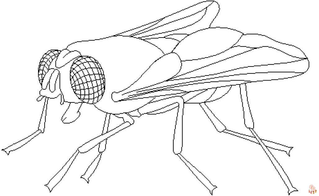 coloring pages fly