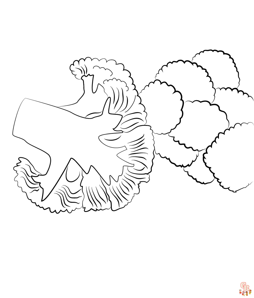 coloring pages of broccoli