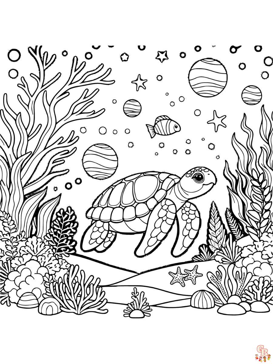 Turtle Coloring Pages