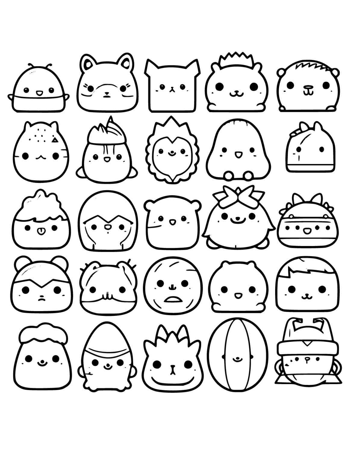 Squishmallows Coloring Pages for Kids | Free Printable Sheets