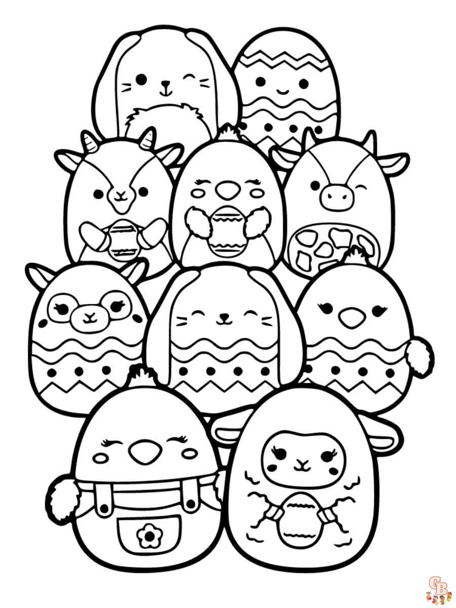 coloring pages squishmallows