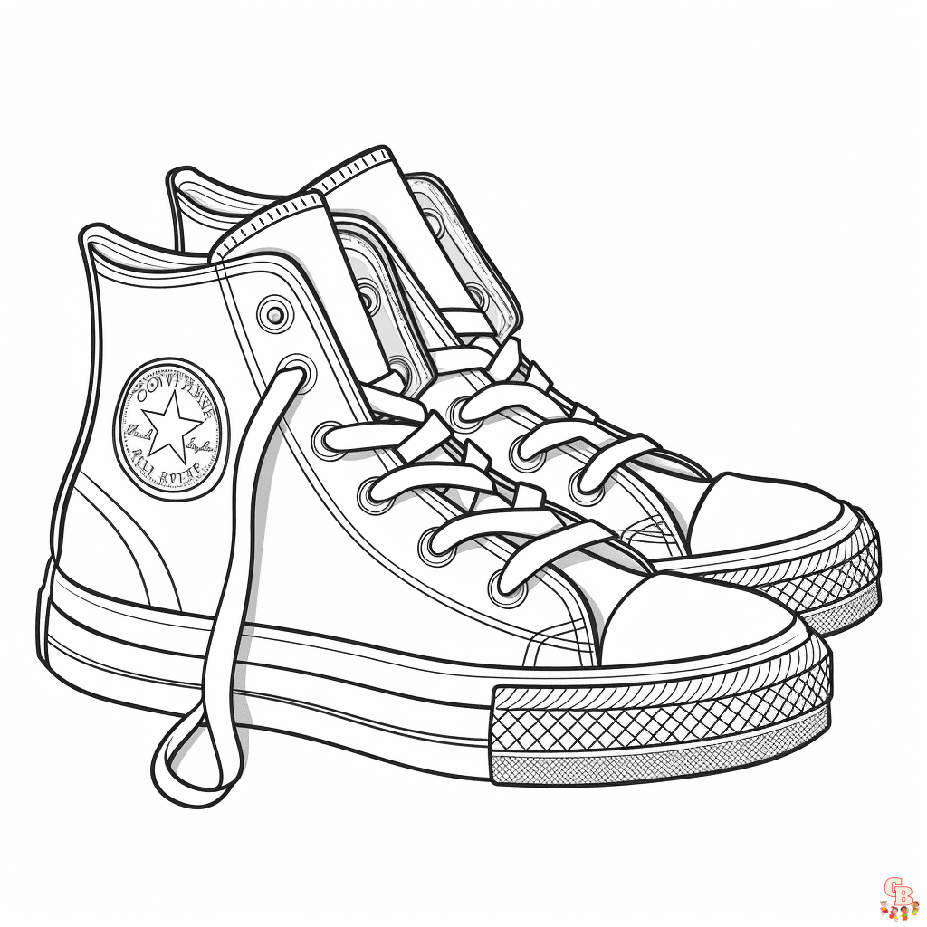 converse coloring pages printable free