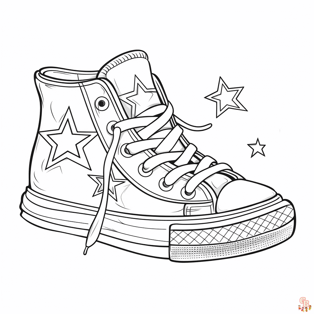 converse coloring pages to print