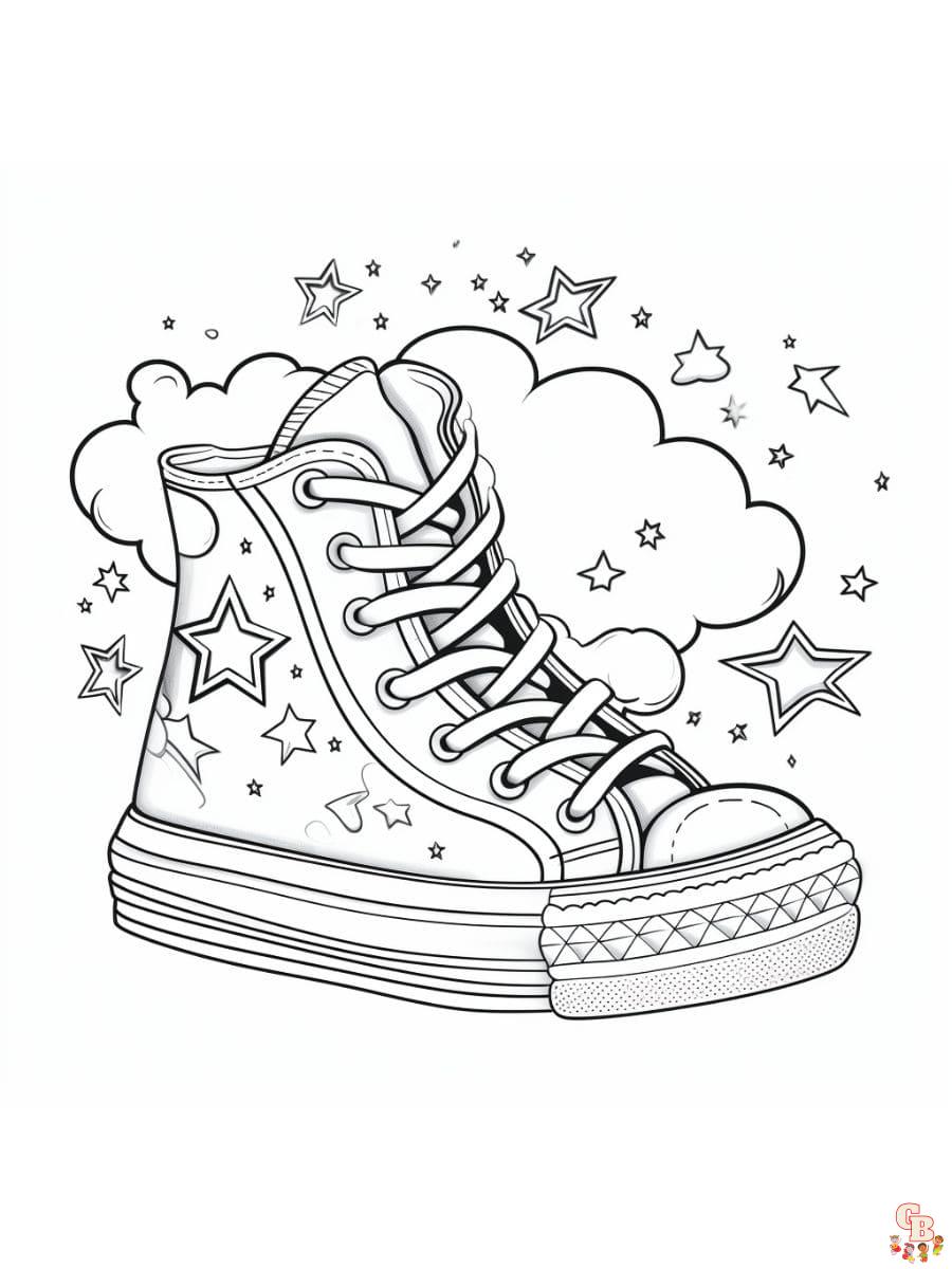 converse coloring pages