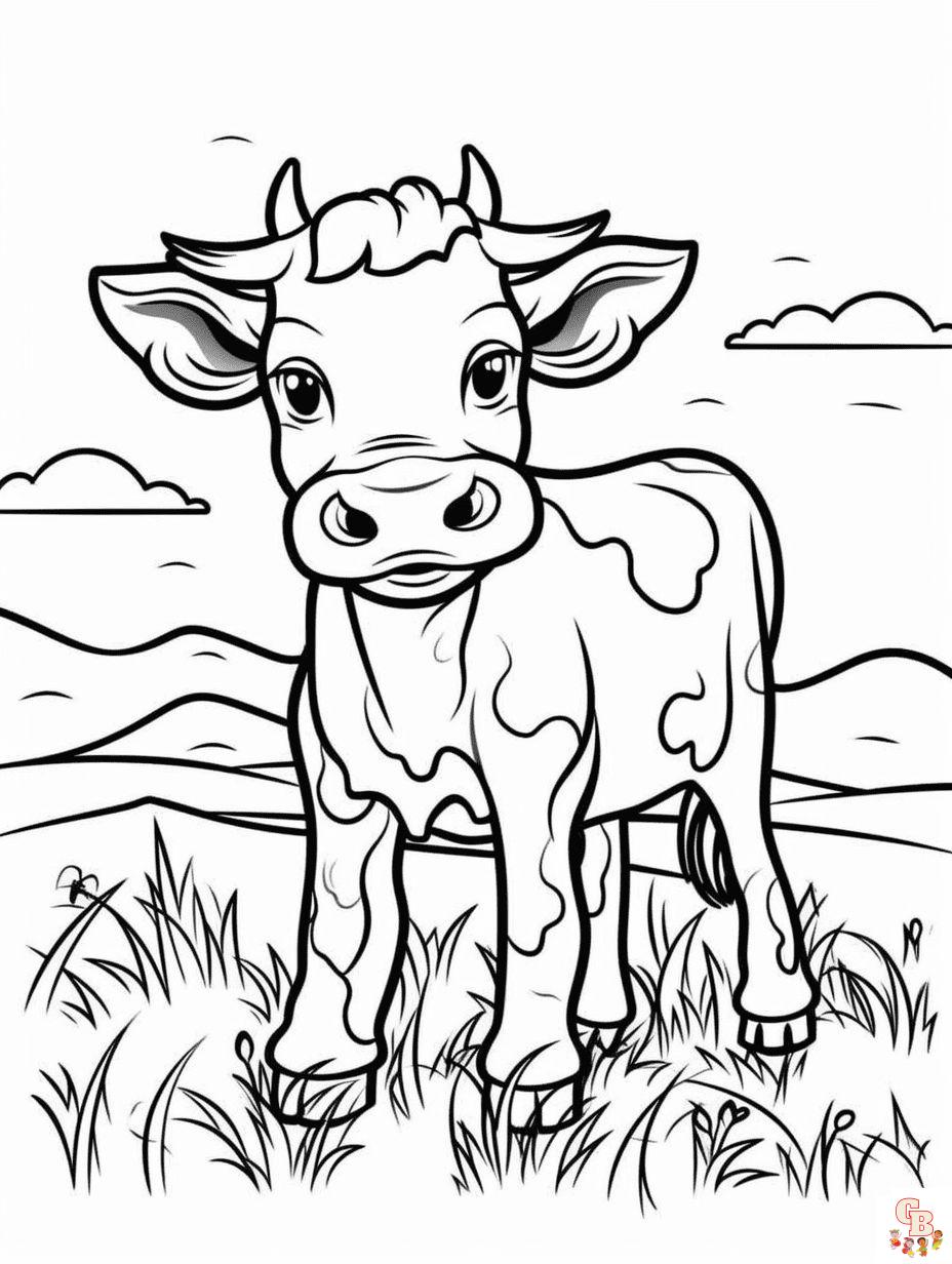 cow coloring pages