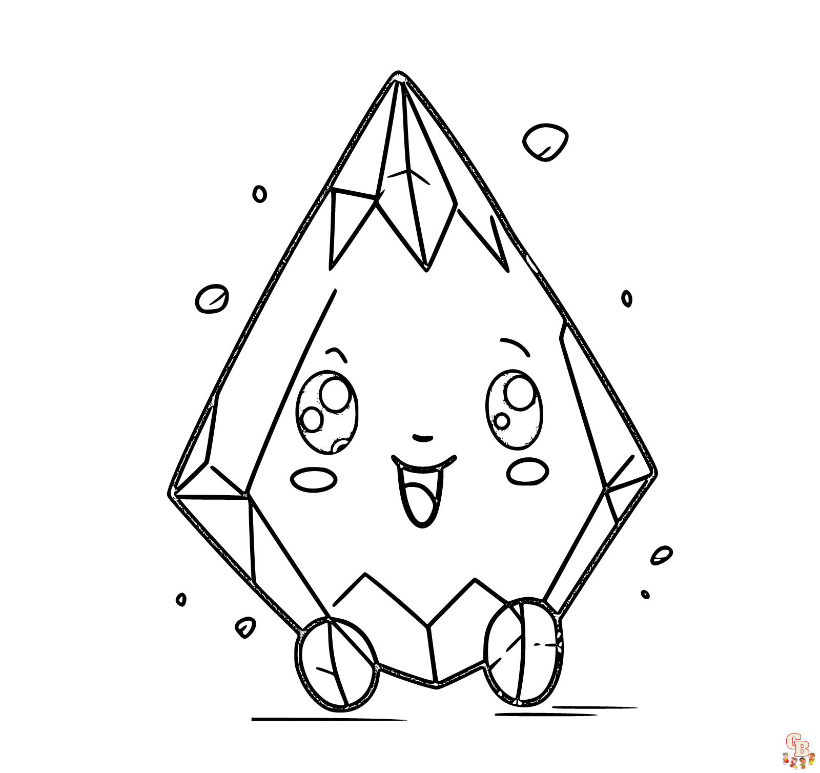 crystals coloring pages printable free