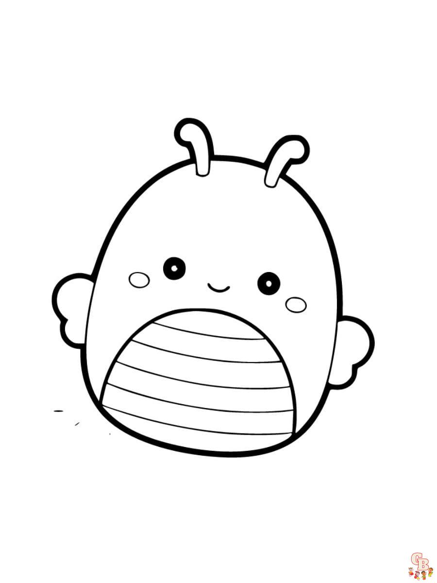 cute squishmallow coloring pages printable
