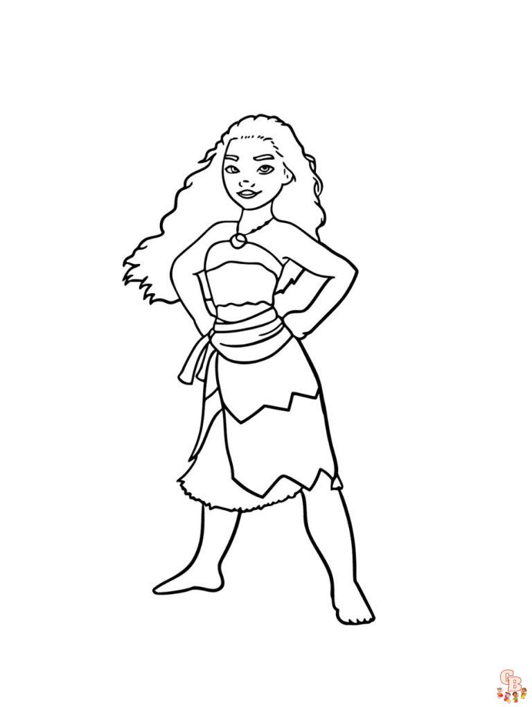 Moana Coloring Pages - Free & Printable Sheets for Kids