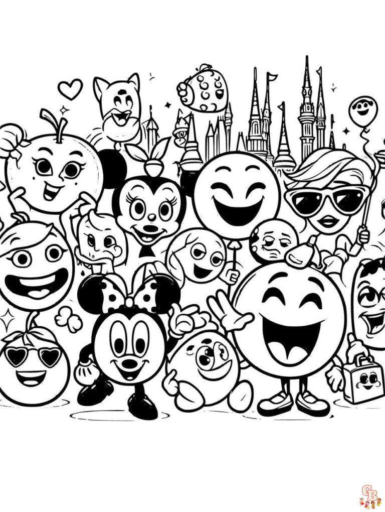 Get Creative with Free Printable Emoji Coloring Pages | GBcoloring