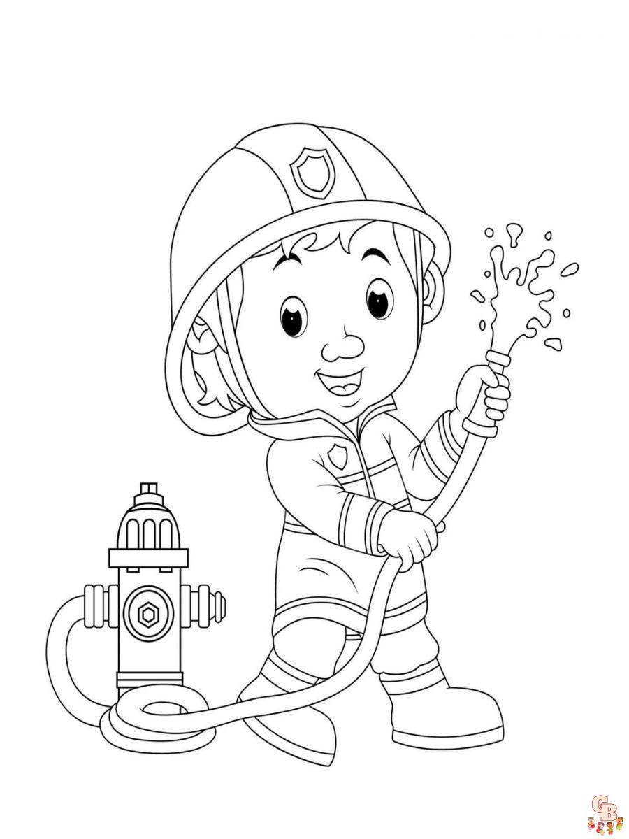 firefighter coloring pages to print free